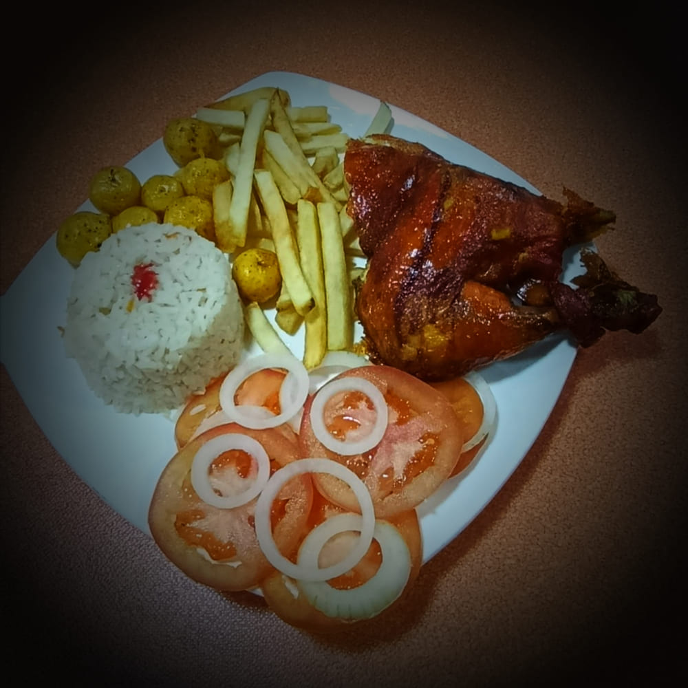 Bandeja con Pollo Asado o al Horno